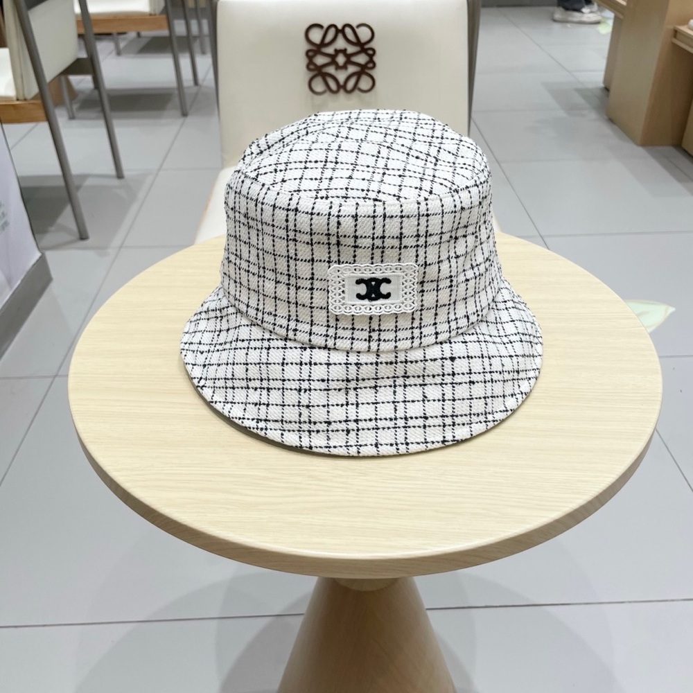 Miu Miu Monochrome Checkered Bucket Hat